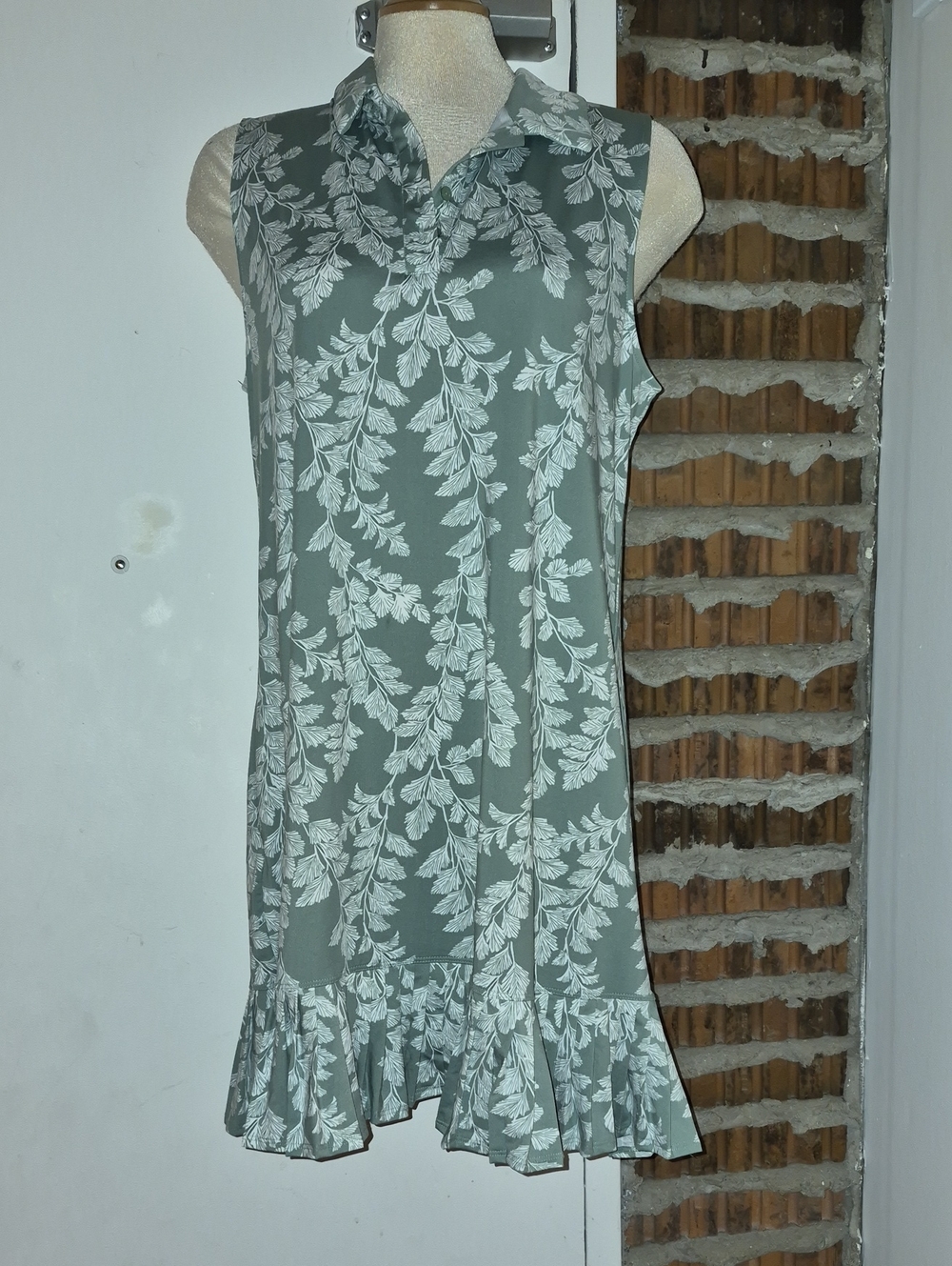 Laura Ashley Tank Sleeveless Pleated Hem Dress Size XL